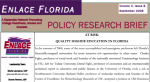 AT RISK: Quality Higher Education in Florida