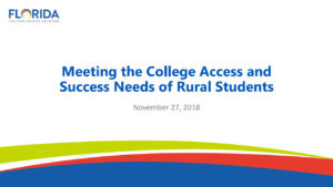 Meeting the College Access and Success Needs of Rural Students