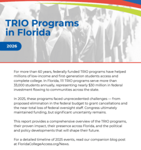 BRIEF — TRIO Programs in Florida